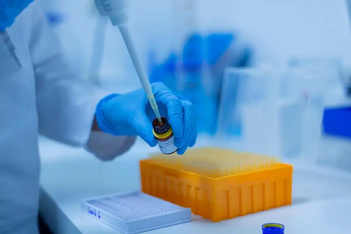 Campioni ossei e dentali in provette per analisi isotopiche